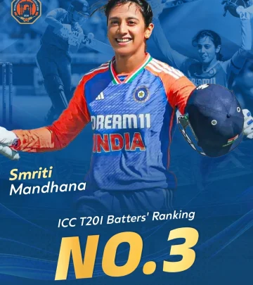 Mandhana’s Century Boosts ICC WT20I Ranking