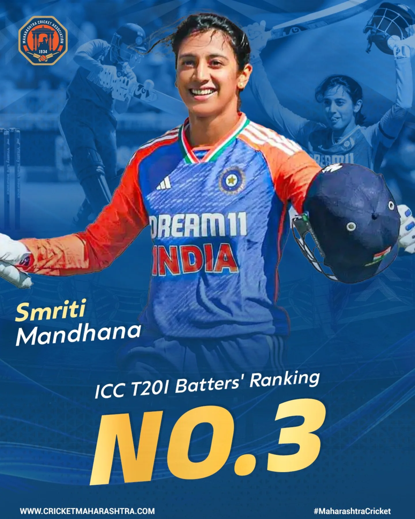 Stunning century vs England propels her to ICC WT20I No.3 rank as she remains WODI leader!