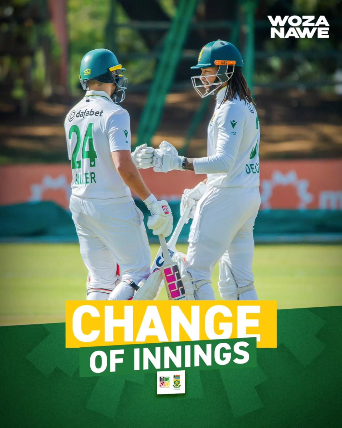 South Africa's men all out for 369, setting a massive 536-run lead in their commanding innings.