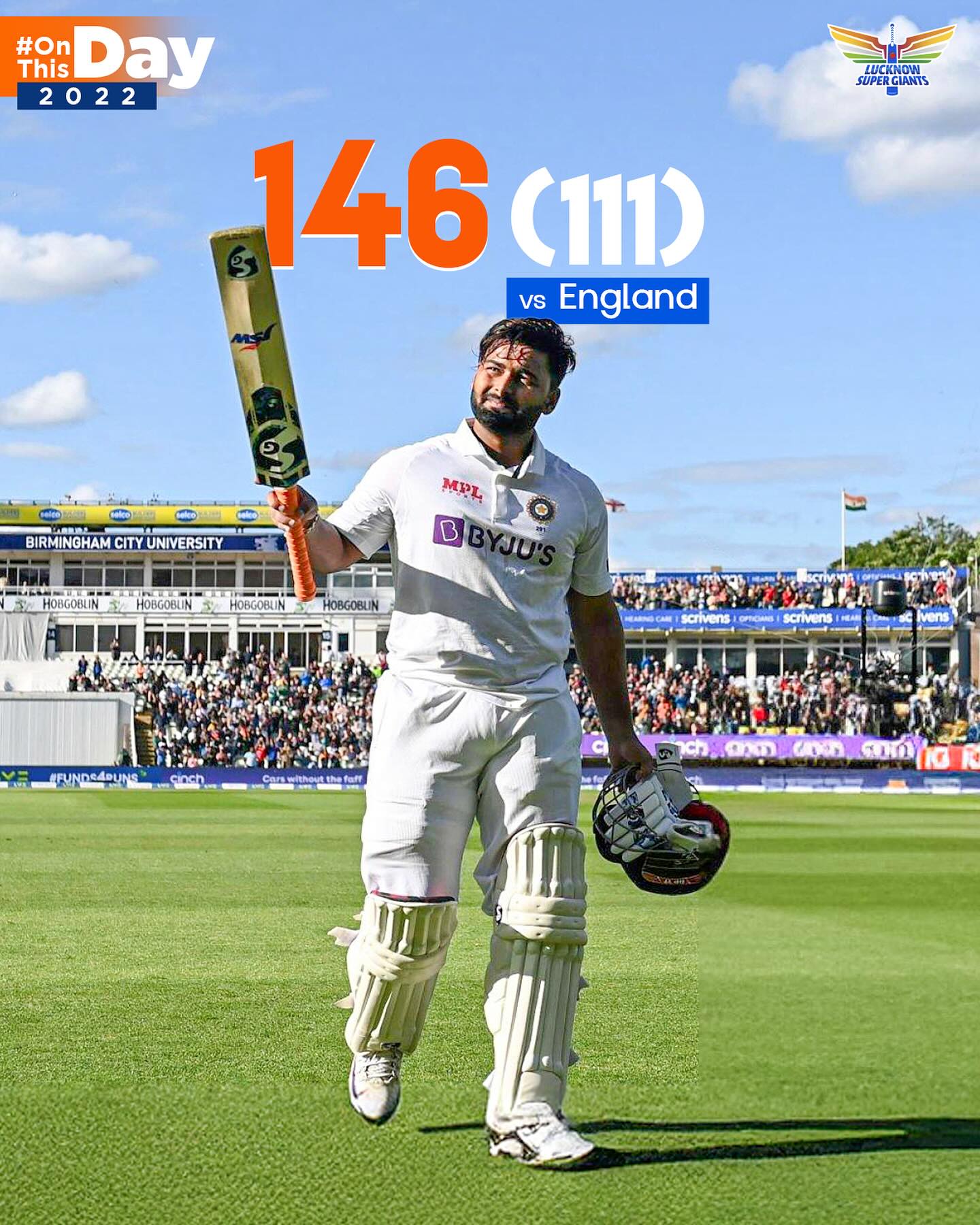 A live wire performance leaves fans excited after a remarkable cricket display by Rishball.