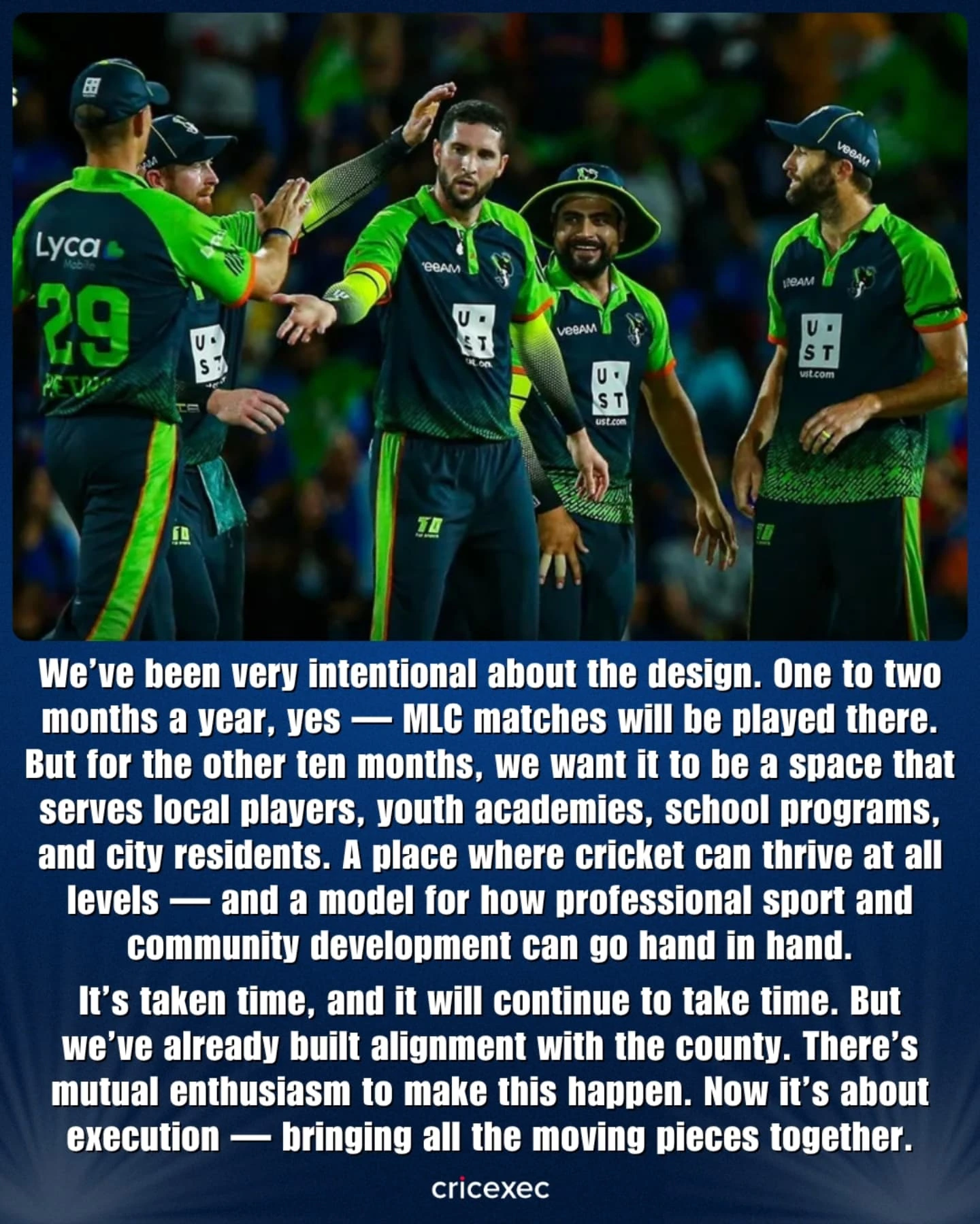 Seattle Orcas Build Future Home For Cricket