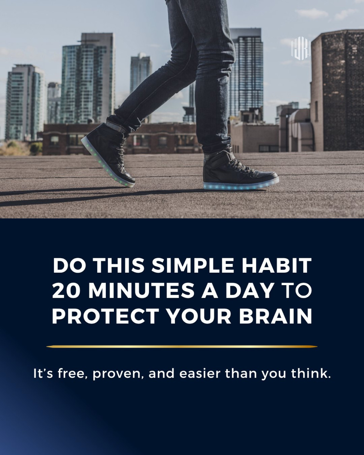 Inspired by Jim Kwik, a daily 20-minute walk can reenergize your mind and raise your focus.