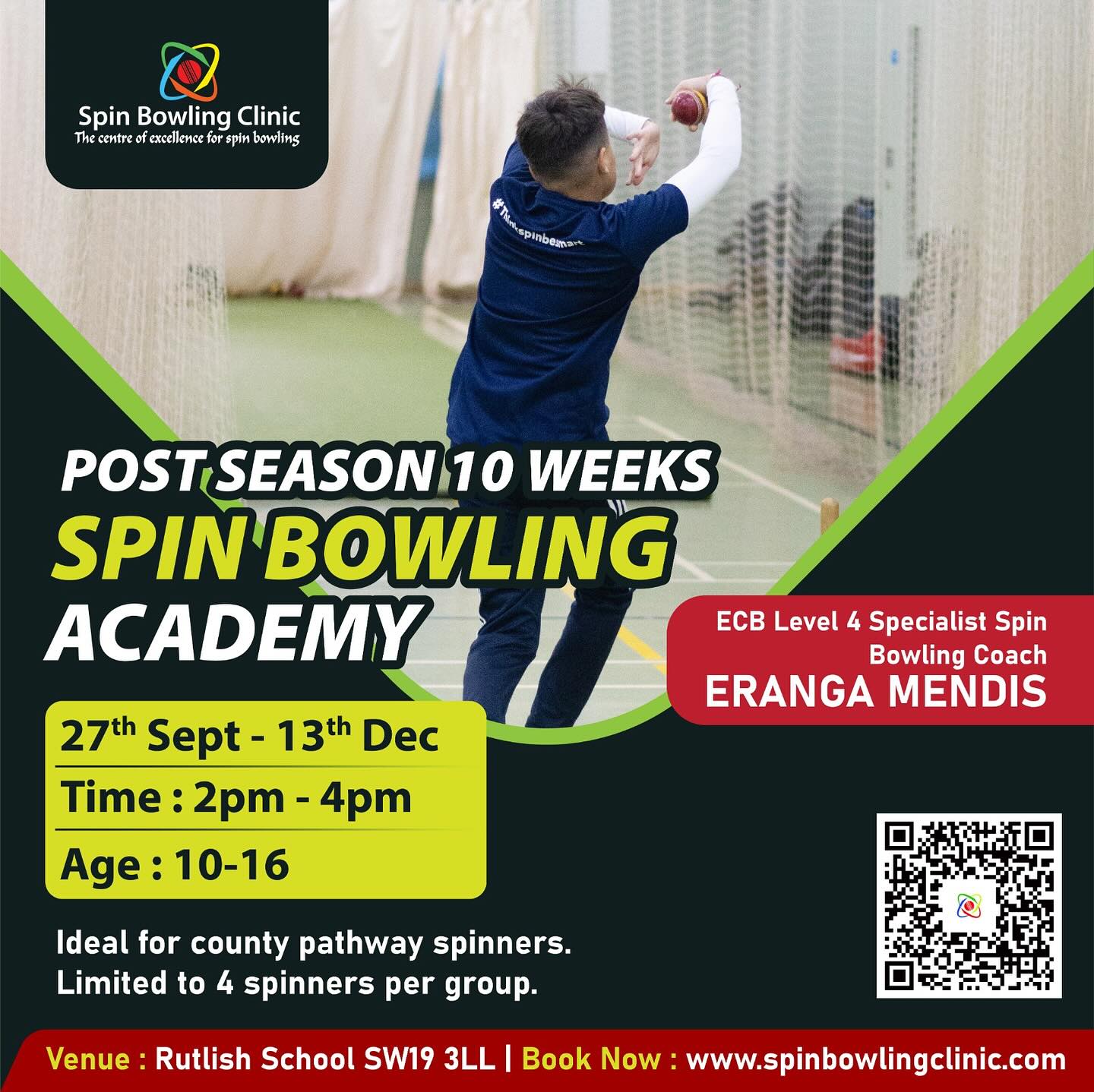 Spin Bowling Clinic Empowers Young Spinners Reflect on spin performance and elevate young spinners with proven coaching expertise. Now!