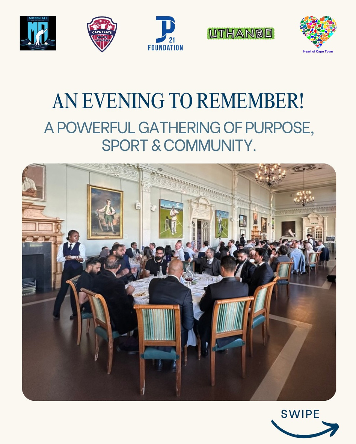 Sport Leads Change At Cape Town Charity Gala London gala unites champions to empower Cape Town youth with sport, education, and hope!!!