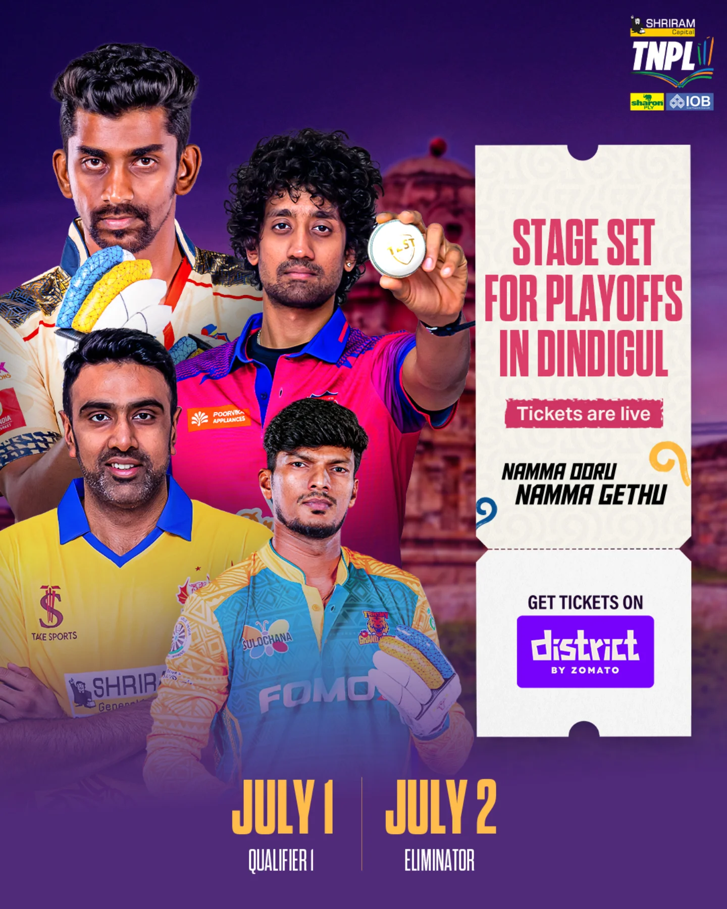 Grab Your Seat For TNPL 2025 Playoffs – Championship Thrills Await With Every Ticket Sale!!