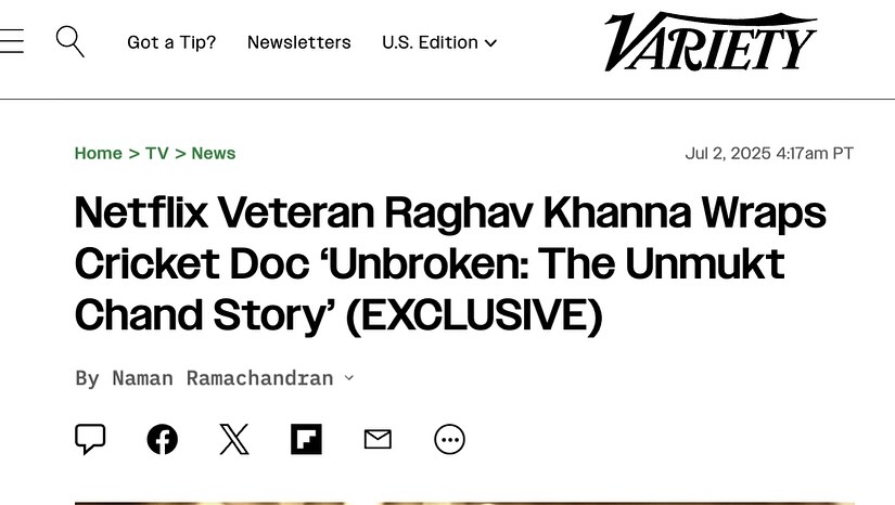 Unbroken: Unmukt Chand’s Journey Reimagined