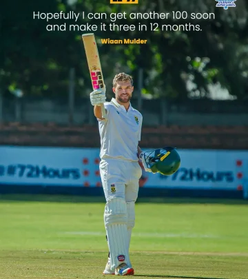 Wiaan Sets Ambitious 2025 Cricket Dreams